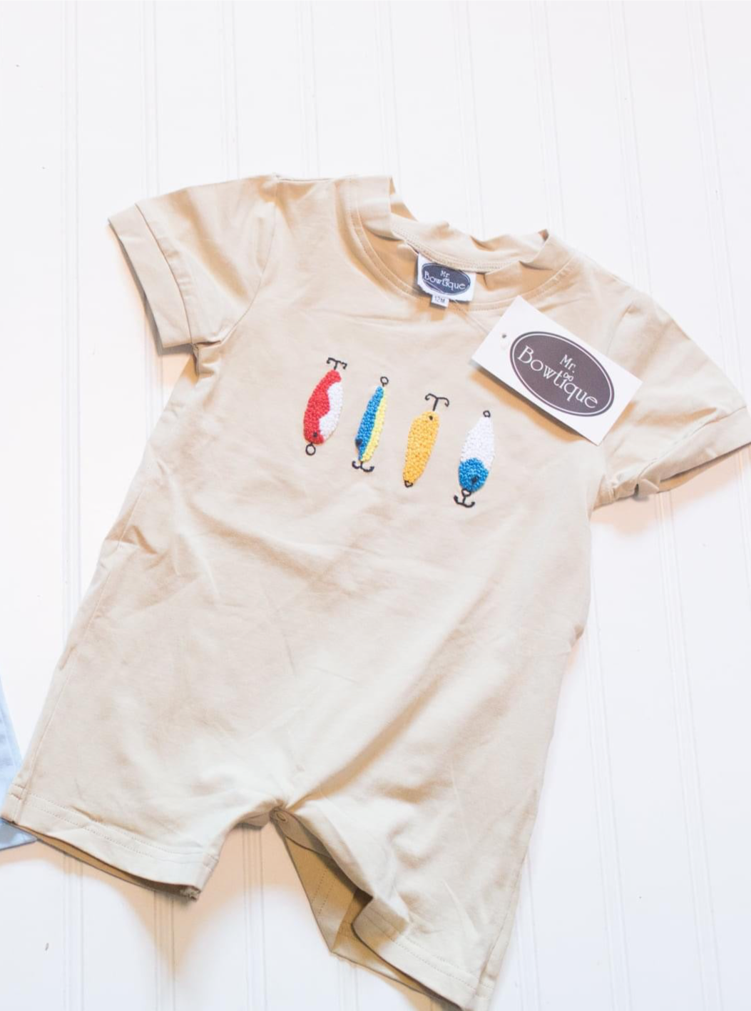 French Knot Fishing Romper