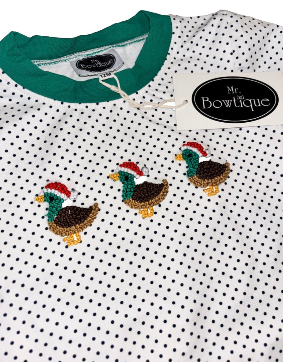 French Knot Santa Duck