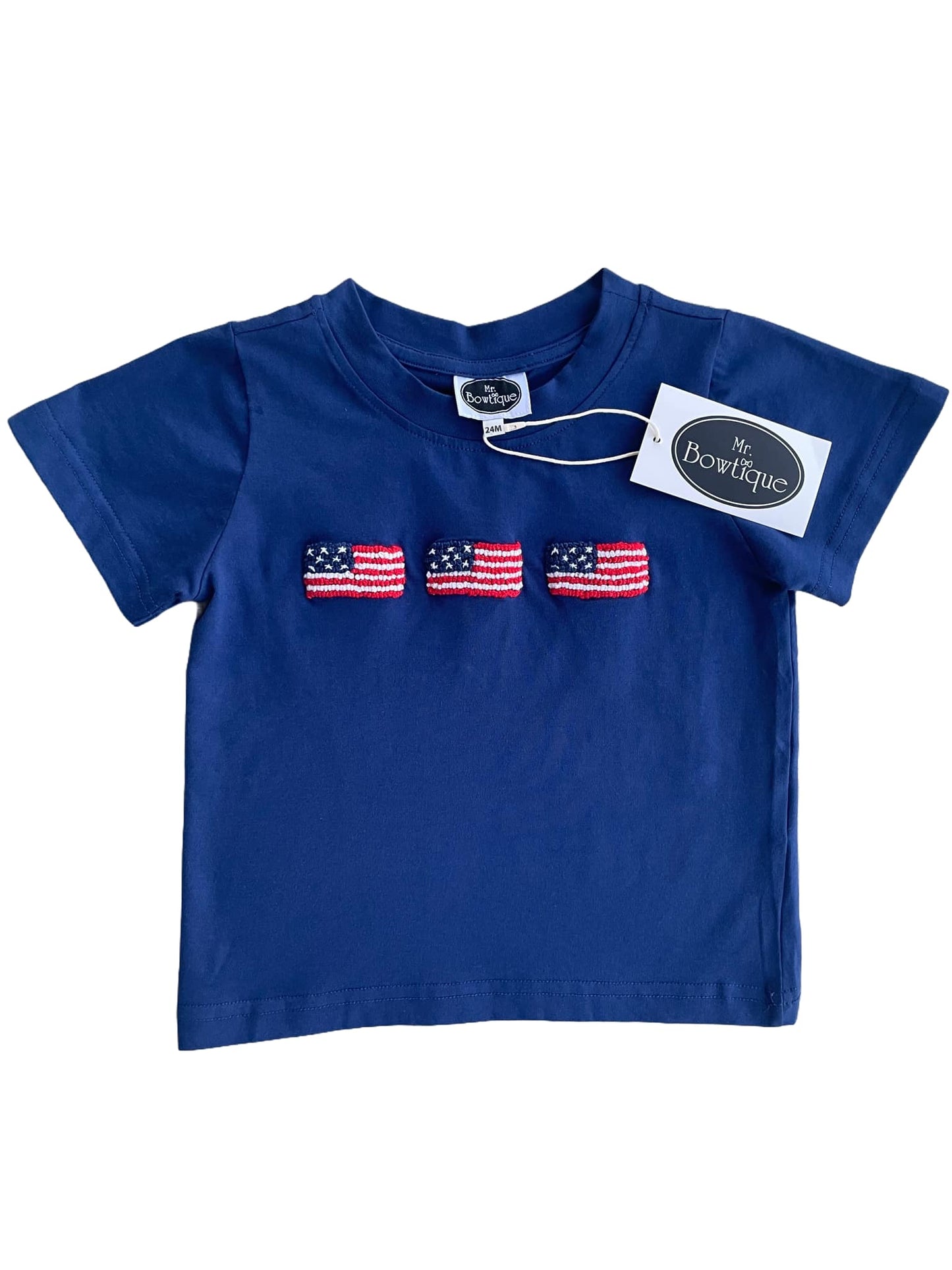 Navy blue American Flag Shirt