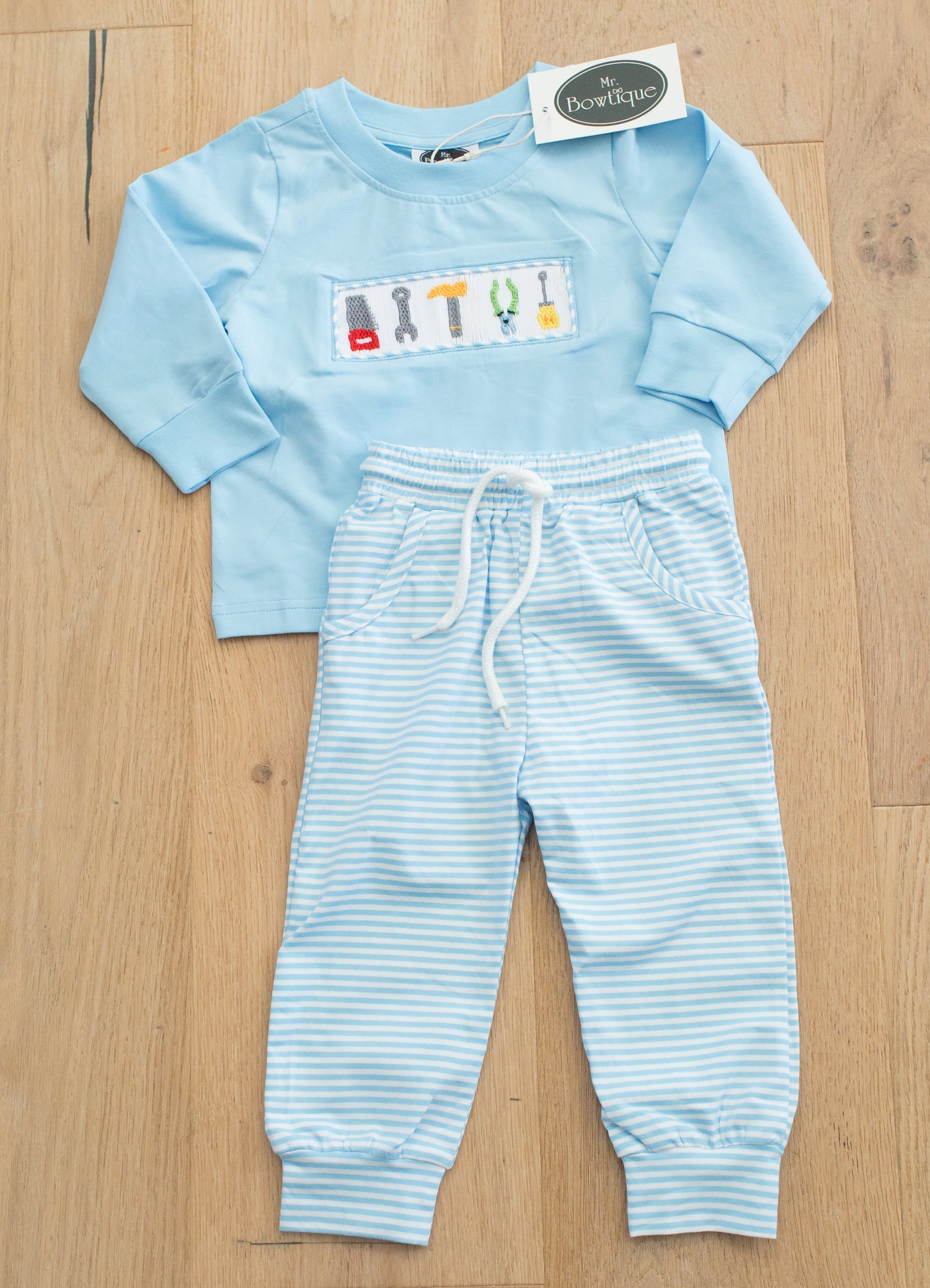 Smocked Tool Jogger Set