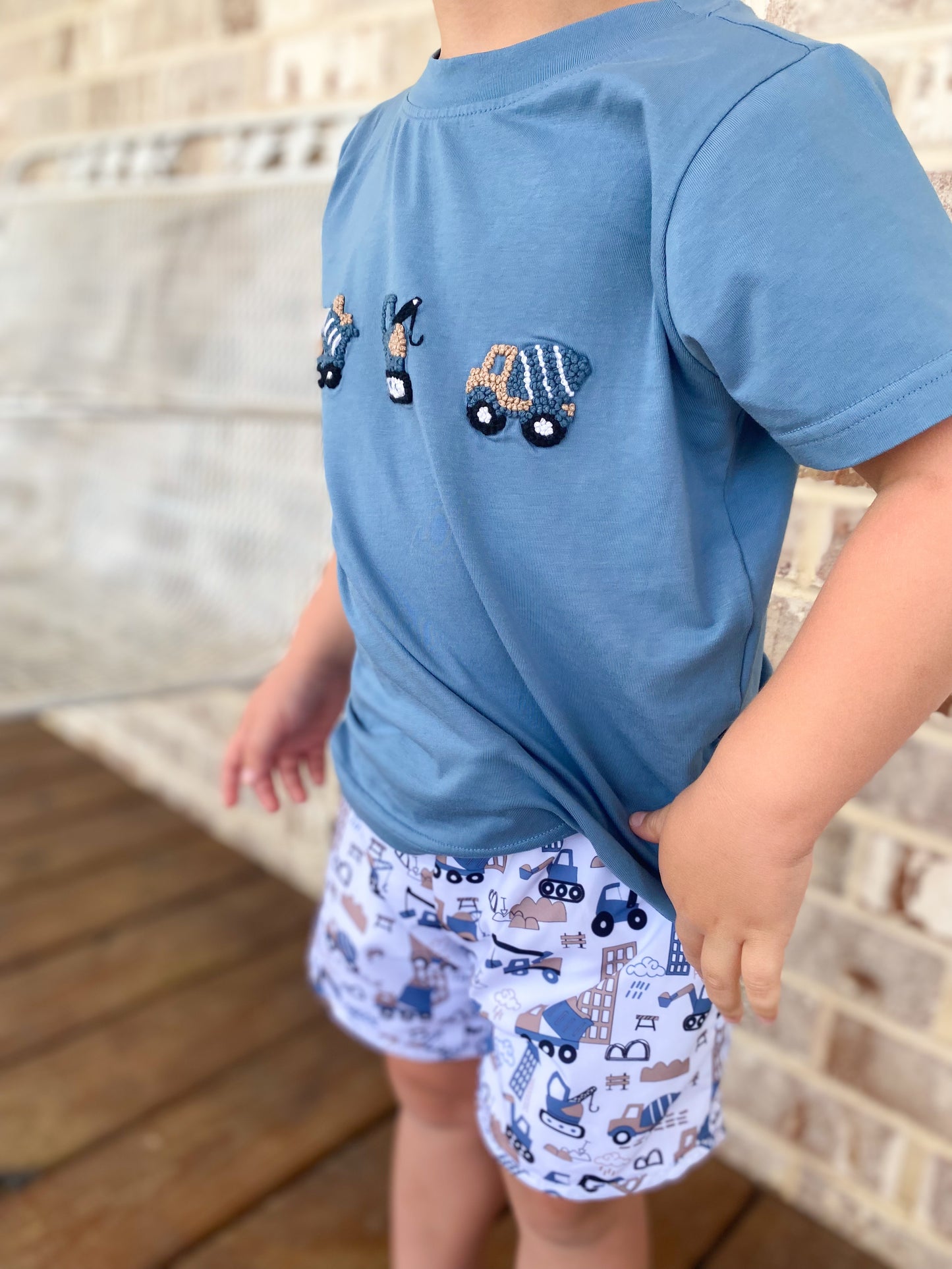 French Knot Construction Set - Shorts are lined for Swim