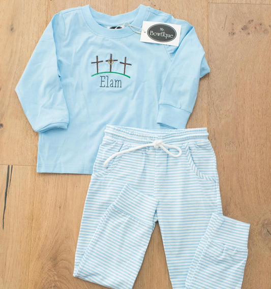 Baby blue jogger set