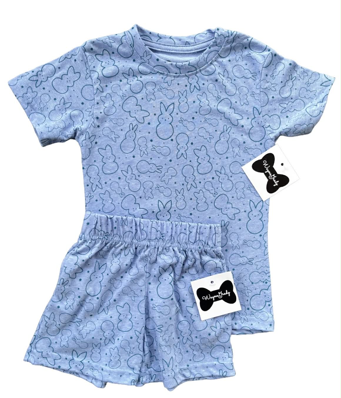 WayneGrady Some Bunny Loves You Short Set - Boy and Girl Options