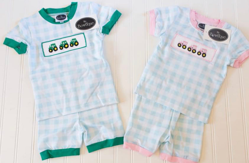 Smocked Tractor Lounge Set