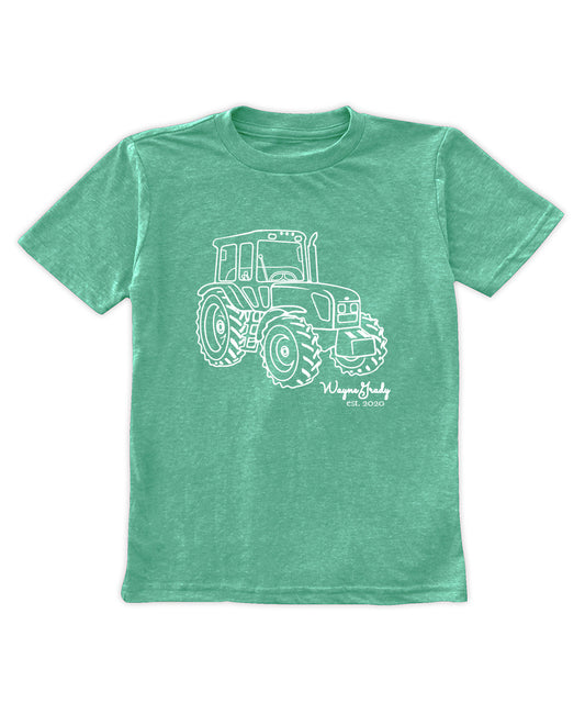 Green Tractor Sketch