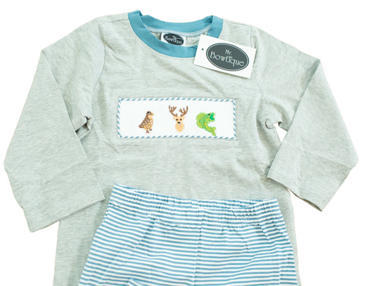 Smocked Hunting Pant Set