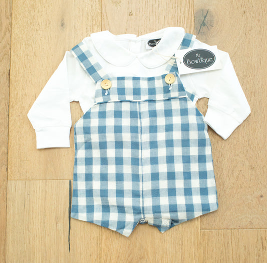 Boy Plaid Jon Jon Set