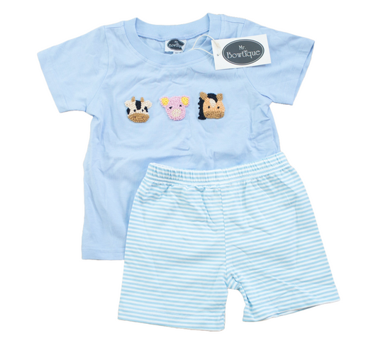 French Knot Farm Animal Short Set