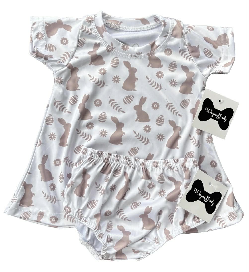 Little Bunny Dress Diaper Set