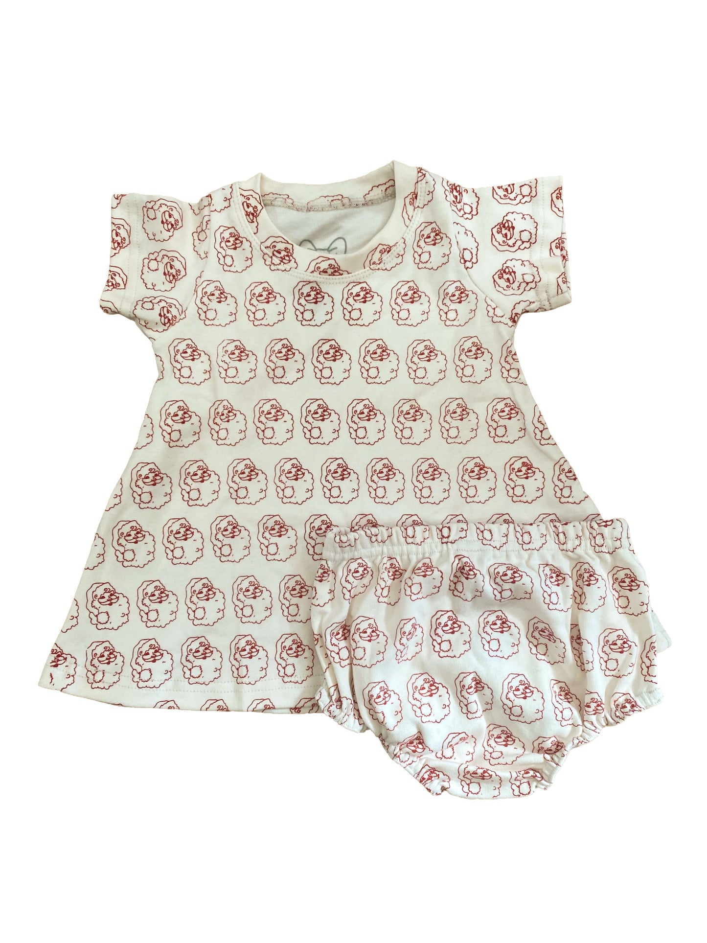 The Winter Goose Dress Diaper Set - Long sleeve