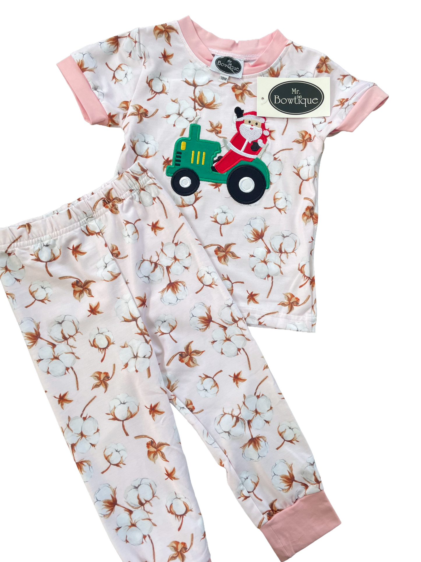 Santa Girl Cotton Knit Jammies