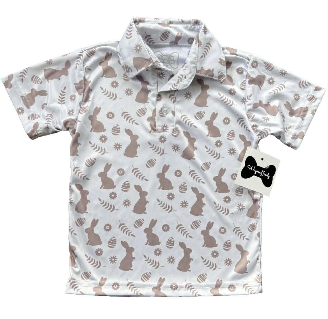 Bunny Easter Performance Polo - Dad and Kid Match
