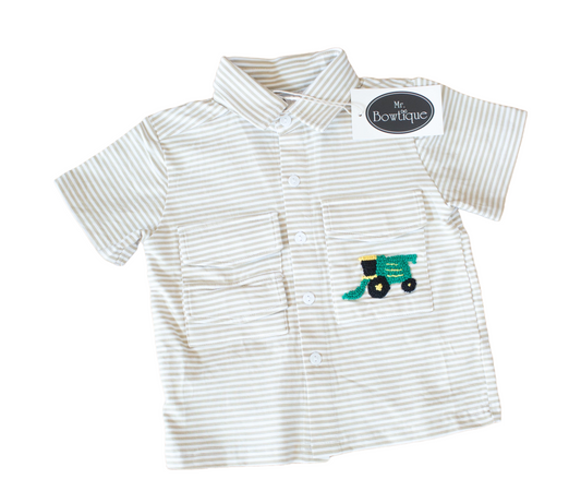 Big Boy French Knot Combine Shirt