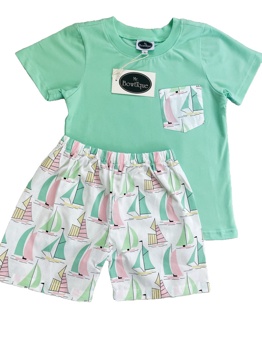 Sail away with me - pocket short set