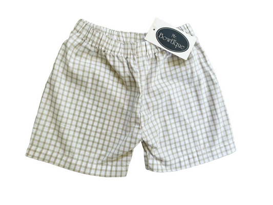 Tan plaid shorts