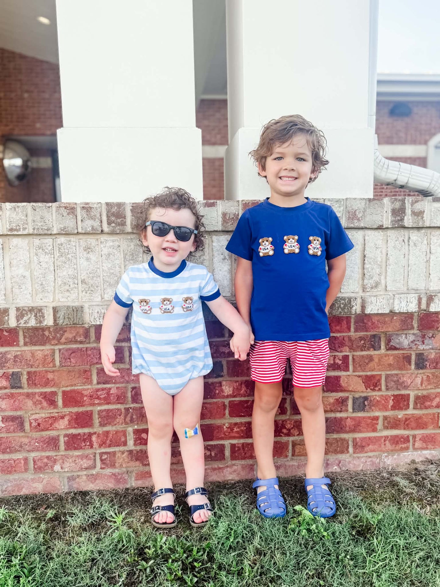 French knot USA Bear Shirt