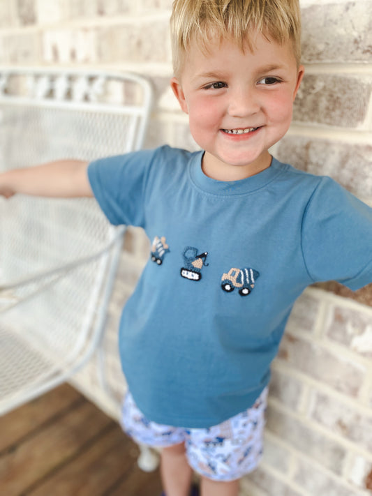 French Knot Construction Set - Shorts are lined for Swim
