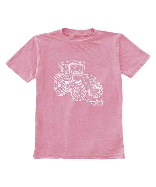 Pink Tractor Sketch