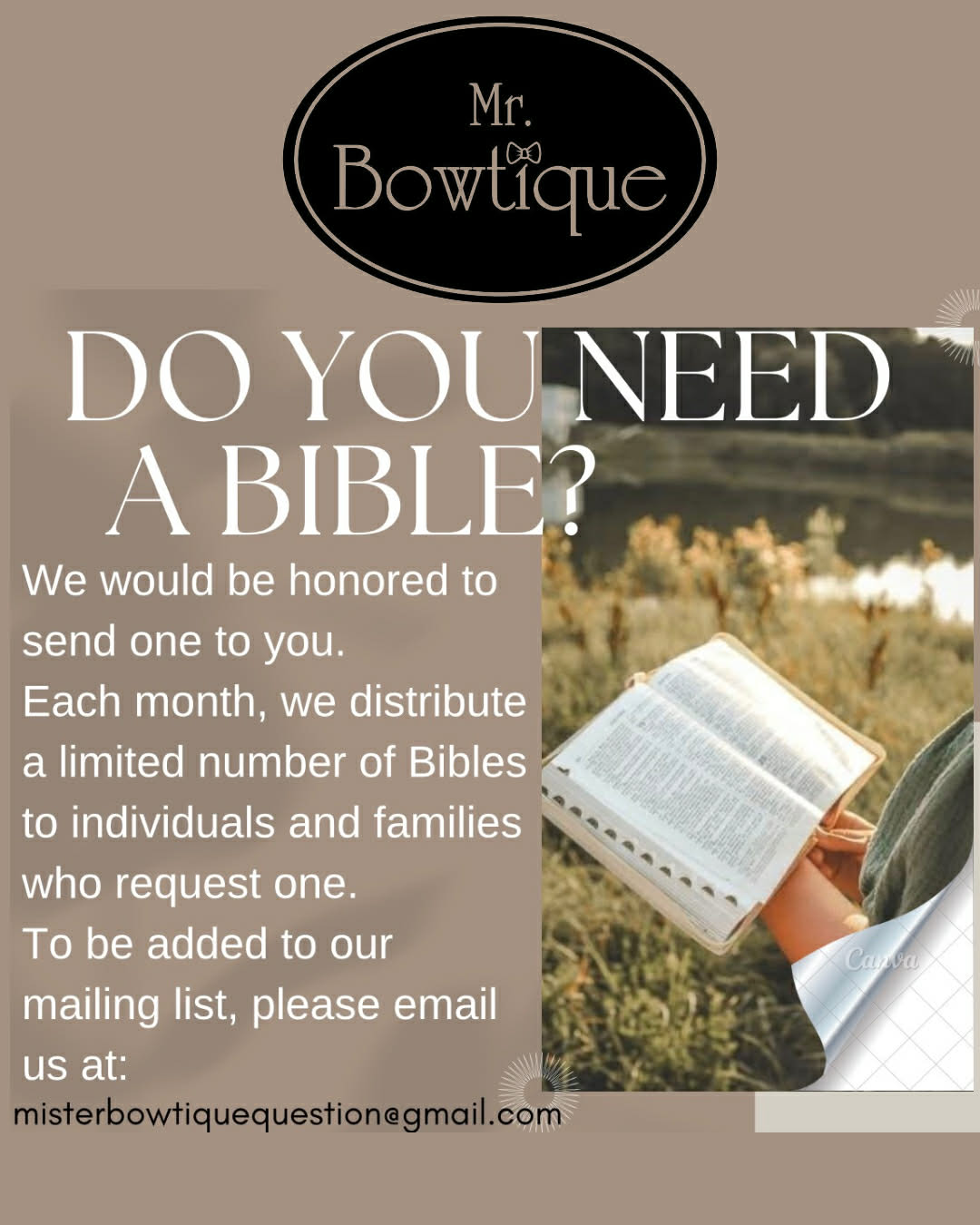 Does your house need a bible?