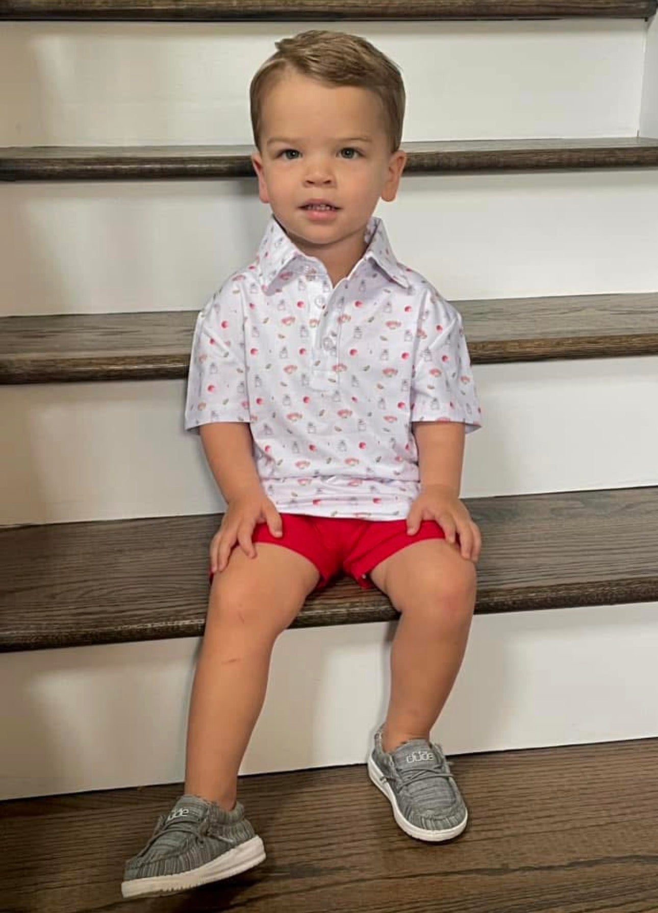 Pre Order Pull-On Shorts Red