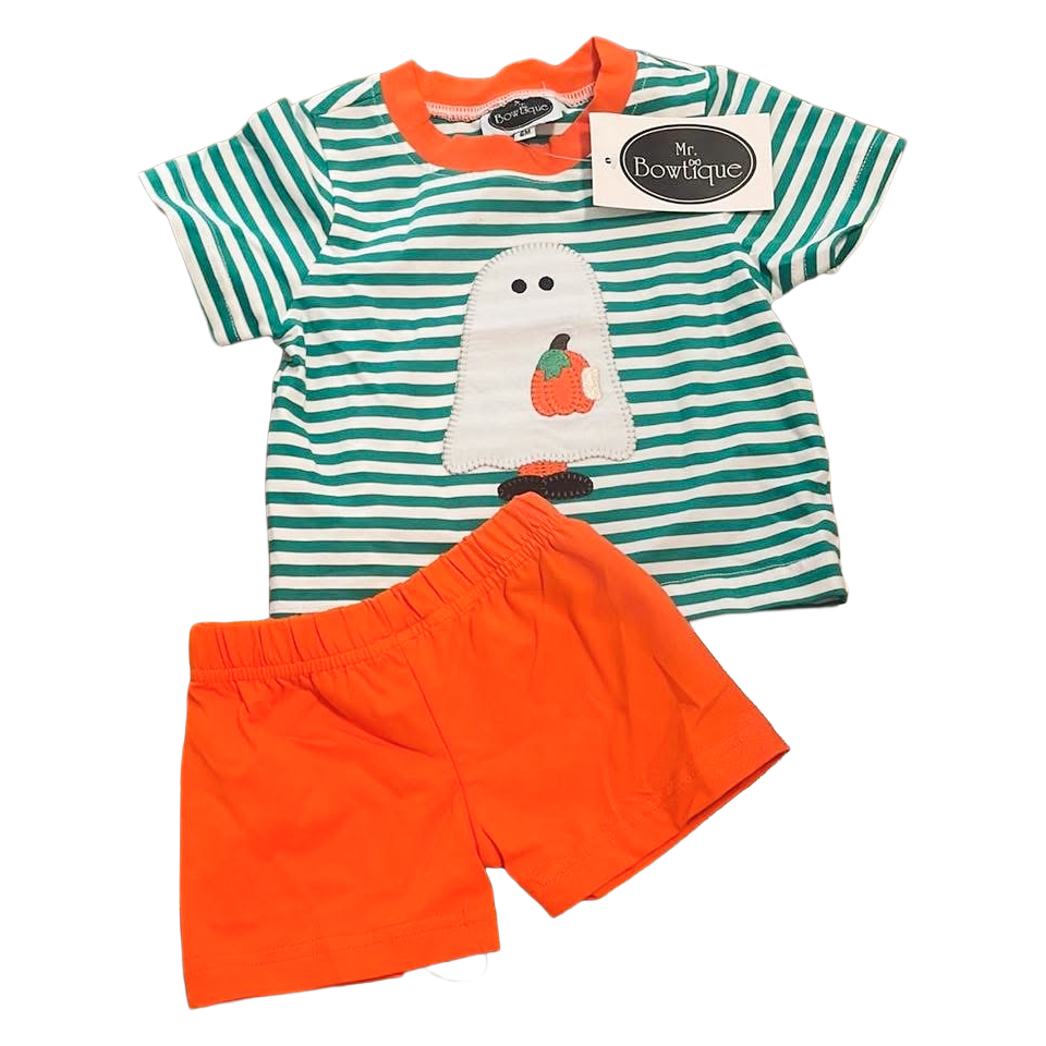 Pumpkin Ghost Short set