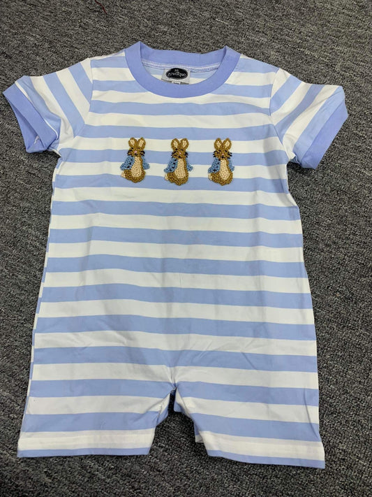 French Knot Rabbit Romper